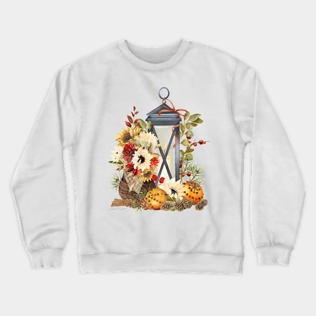 Fall Lantern A Crewneck Sweatshirt by Jean Plout Designs